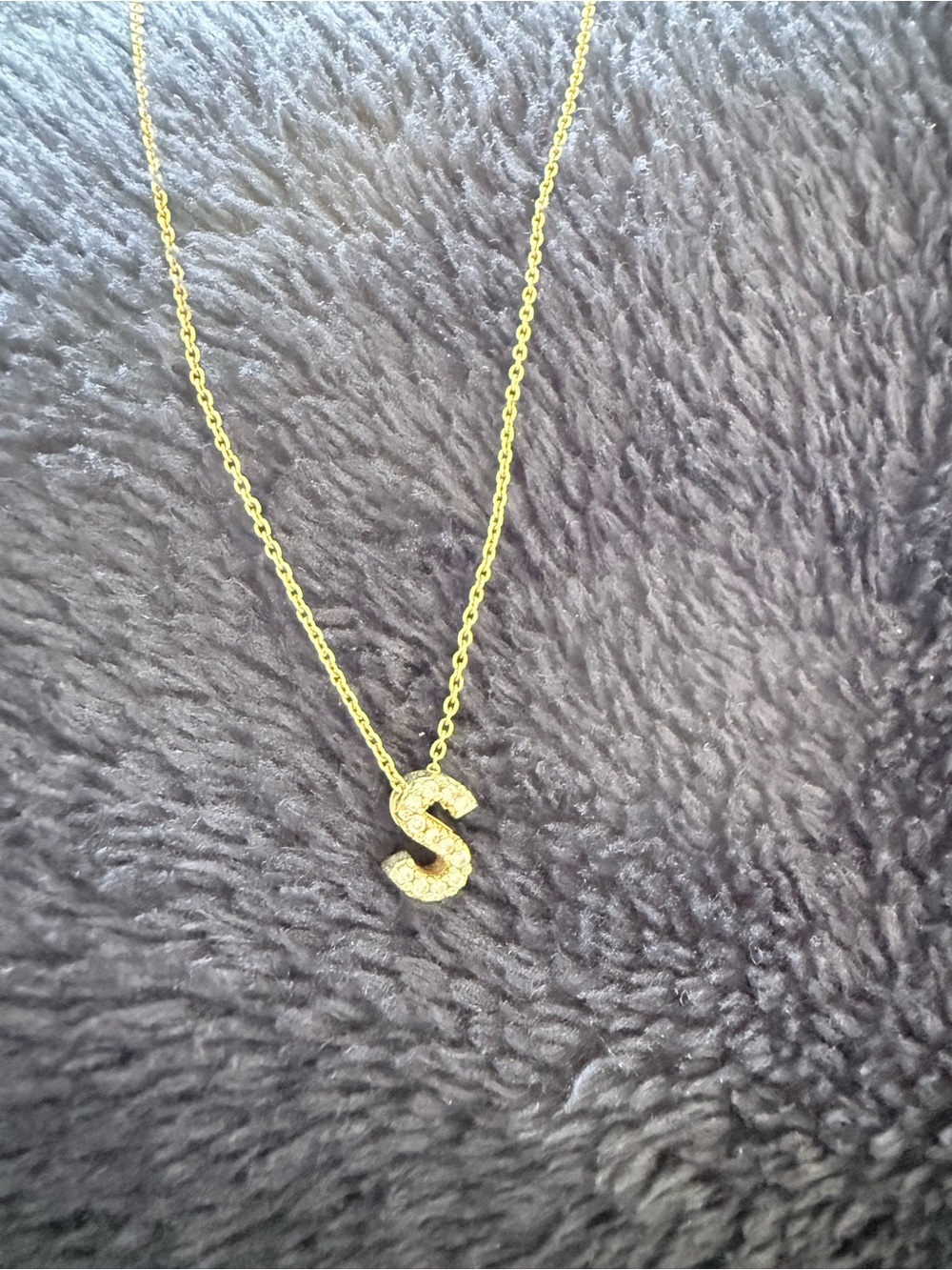 18k Roberto Coin Gold diamond Initial 'S' Pendant Necklace - Women Jewelry